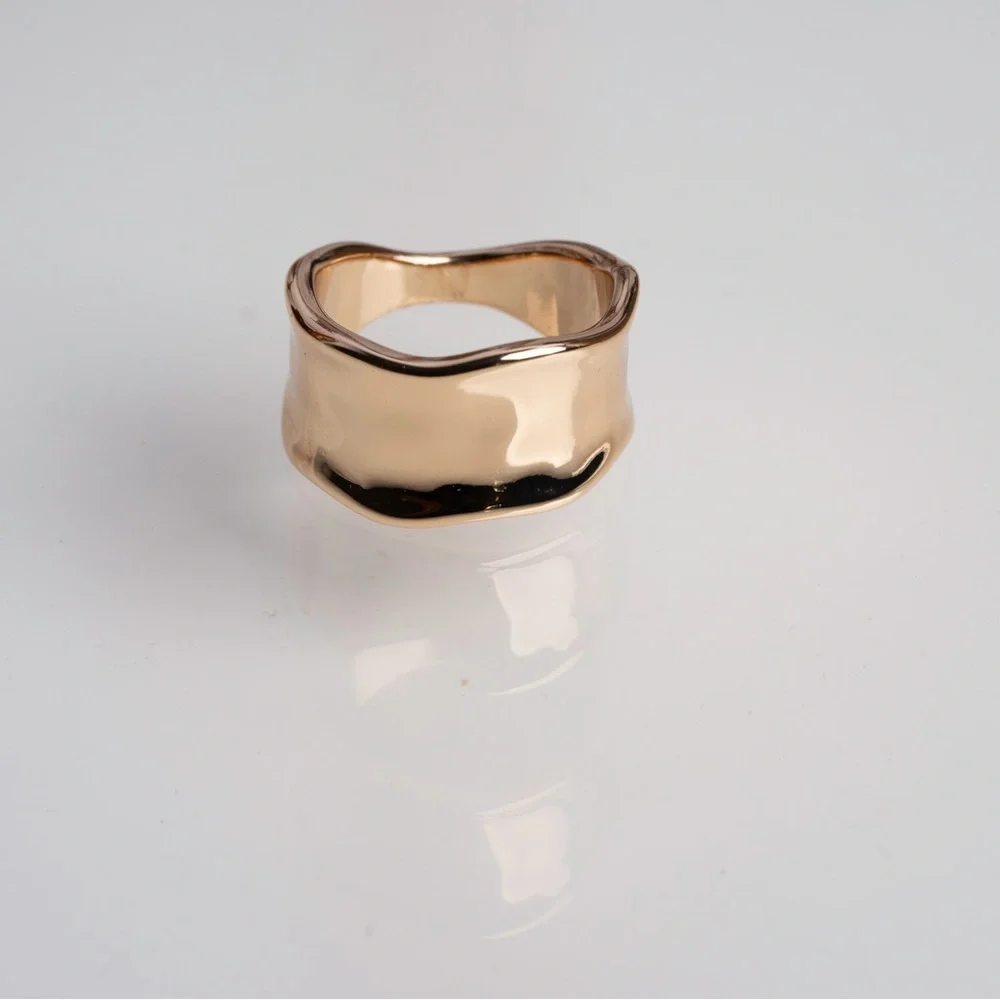Elegant Gold-Toned Women's‎ Chunky Ring #27
